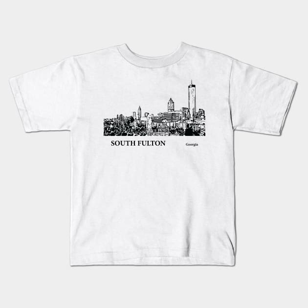 South Fulton Georgia Kids T-Shirt by Lakeric